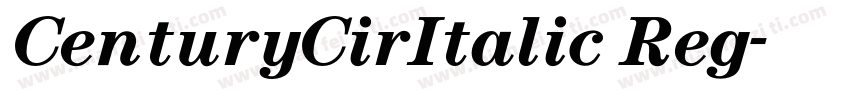 CenturyCirItalic Reg字体转换